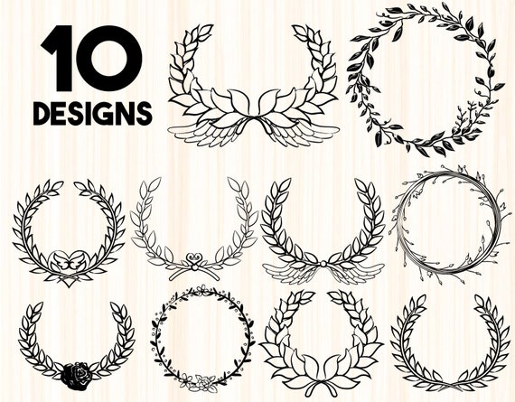 Download Laurel Bundle Wreath Svg Wreath Svg Wreath Clipart Laurel Wreath Clipart Floral Wreath Svg Laurel Wreath