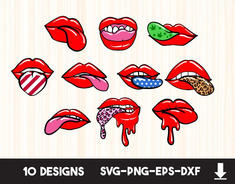 Free Free 273 Tongue Dripping Lips Svg Free SVG PNG EPS DXF File