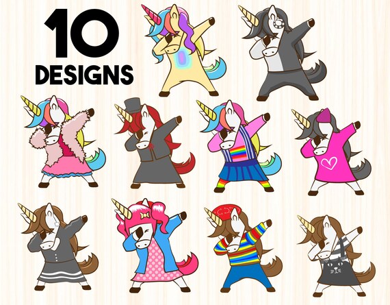 Download Dabbing Unicorndabbing Unicorn Svg Unicorn Face Svg Etsy