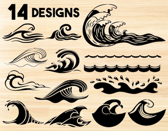 Download Wave Bundle Svgwave Svgwaves Svgwave Clipartocean Etsy