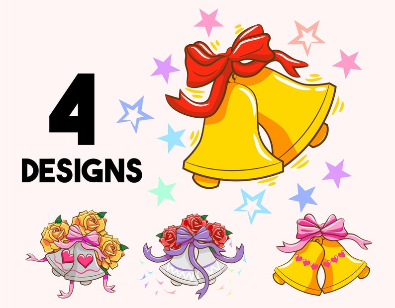 Download Wedding bell svgwedding bell clipart christmas bells svg | Etsy