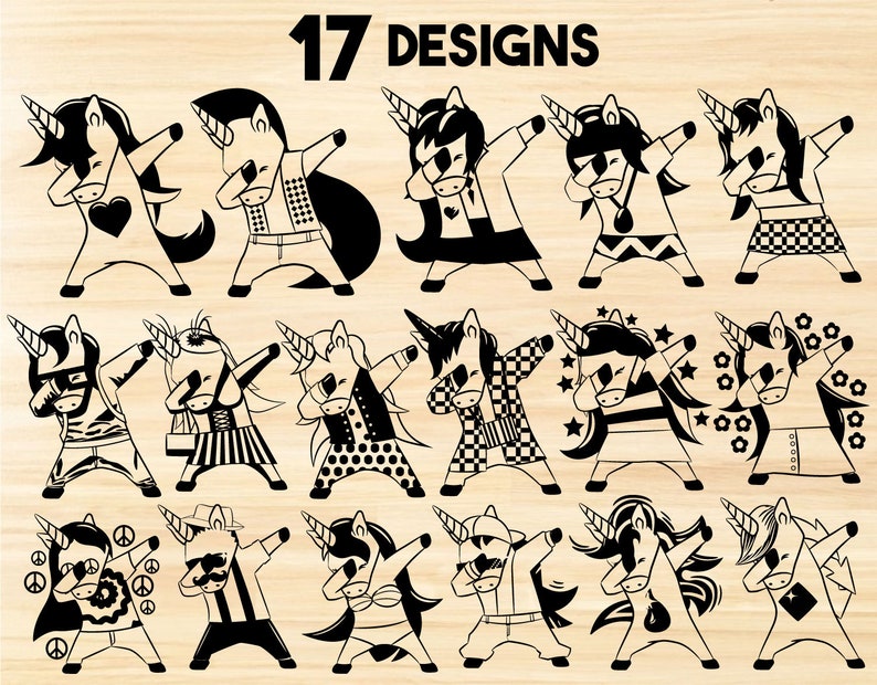 Download Dabbing Unicorndabbing Unicorn Svg Unicorn Face Svg Etsy