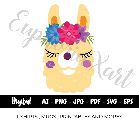 Download Free Llama Svg Llama Face Svg Llama Clipart Llama Svg Files Etsy SVG DXF Cut File