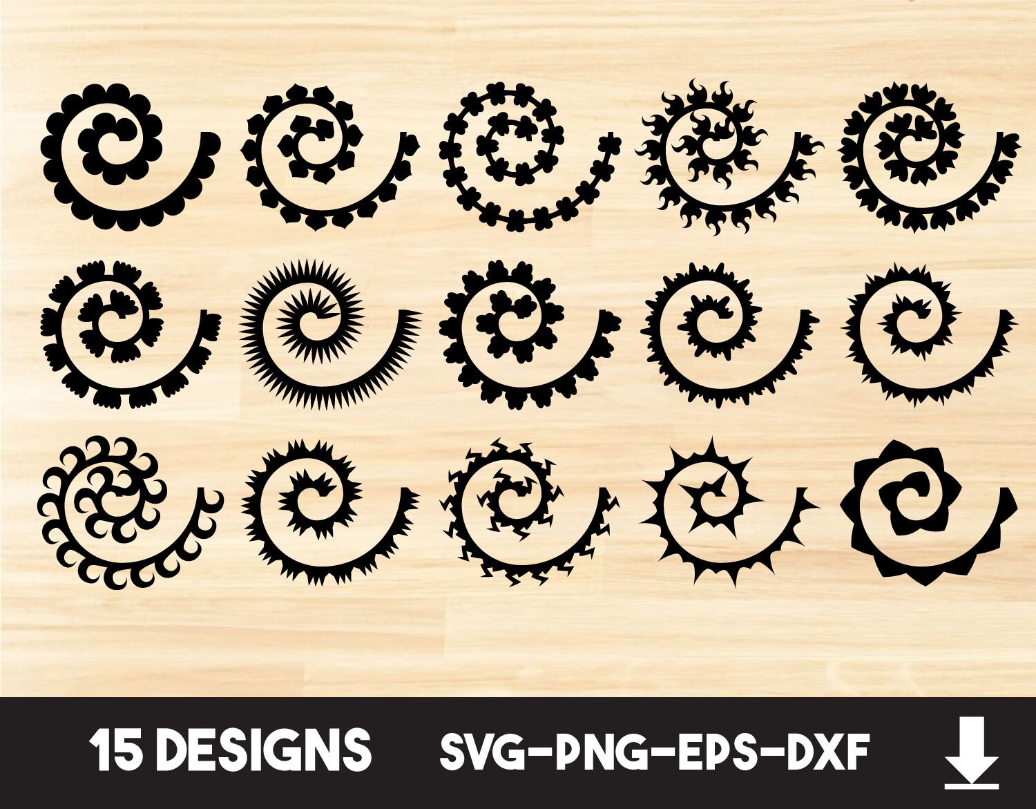 Free Free 280 Rolled Paper Flower Templates Svg SVG PNG EPS DXF File
