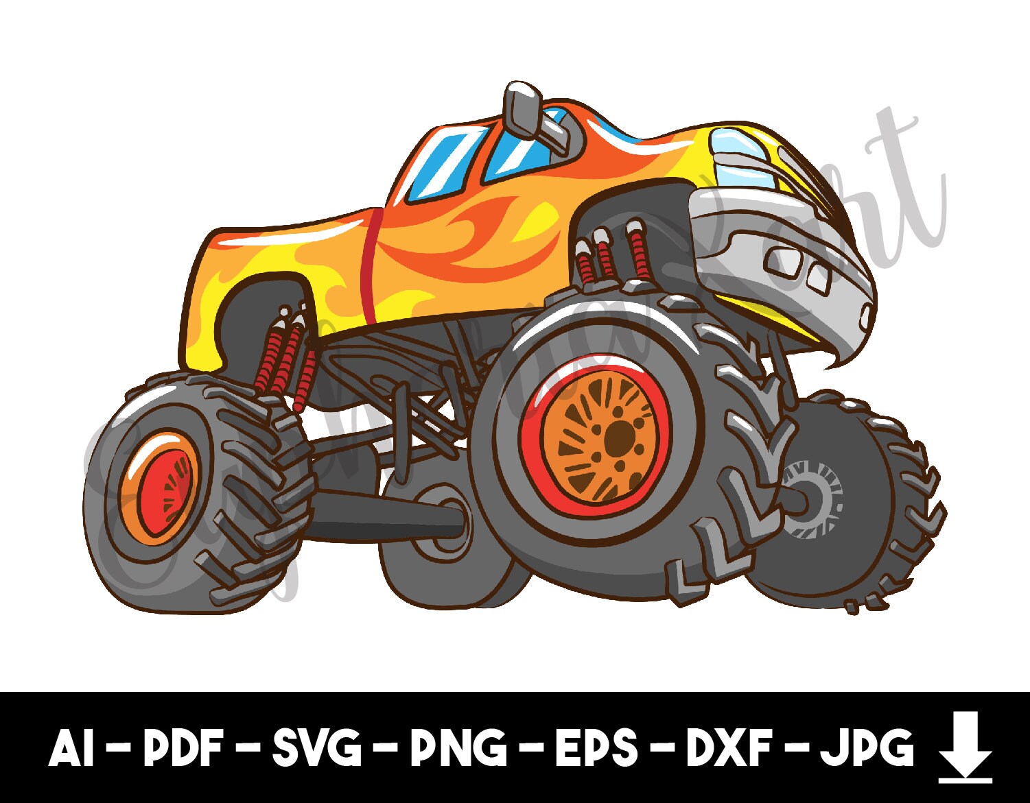 Free Free 64 Monster Truck Svg Etsy SVG PNG EPS DXF File