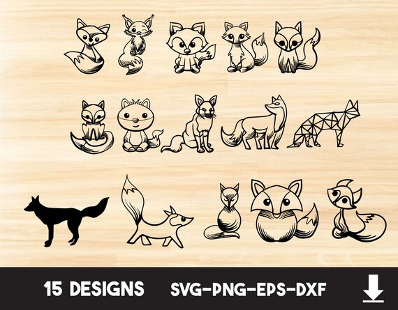 Download Fox Svgfox Clipartfox Vectorfox Logofox Etsy