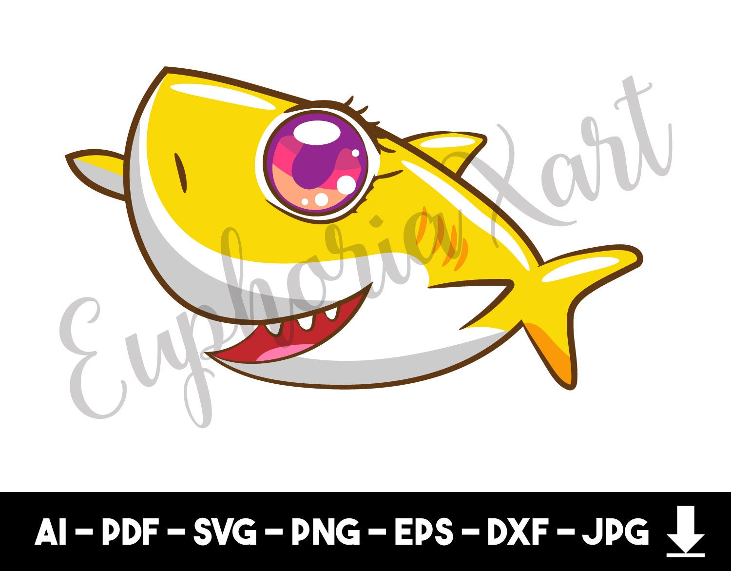 Shark Svg Baby Shark Svg Shark Vectorshark Png Baby Shark Etsy