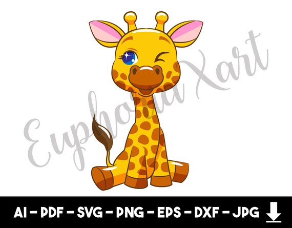 Download Giraffe Svg Giraffe Cricut Giraffe Clipart Giraffe Cartoon Etsy