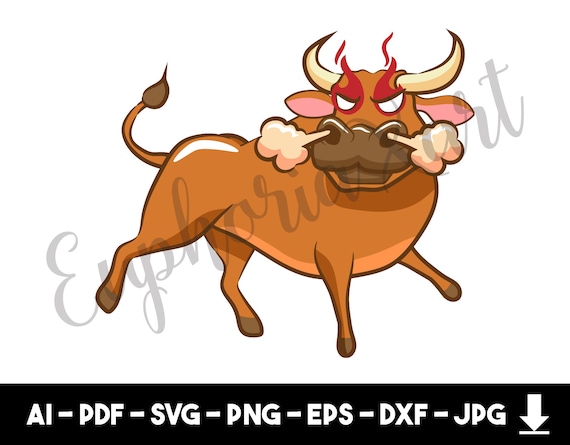 Bull Svg Bull Cricut Bull Clipart Bull Cartoon Bull Moose Etsy