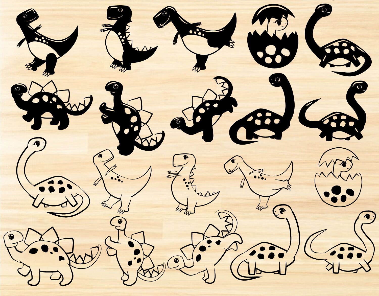 Download Dinosaur Bundle Svg Dinosaur Svgdinosaur Clipartdinosaur Etsy