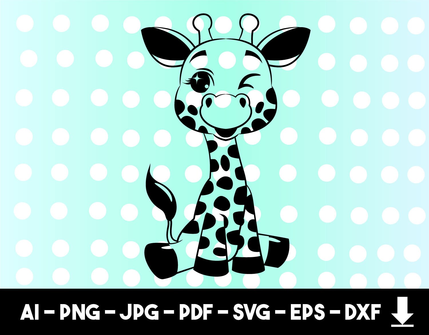 Free Free 324 Silhouette Baby Giraffe Svg SVG PNG EPS DXF File