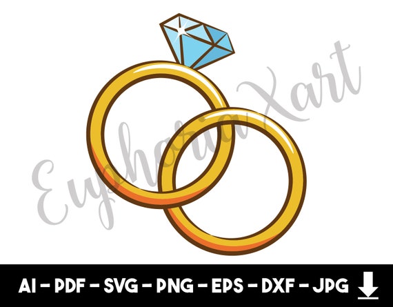 Download Wedding Ring Svg Wedding Ring Cricut Wedding Ring Clipart Etsy