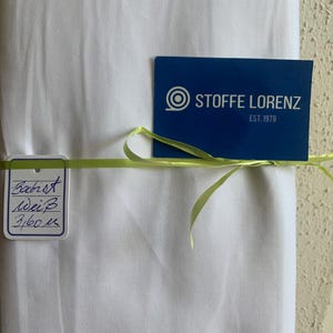 Batiste color white - fabric - sold by the meter