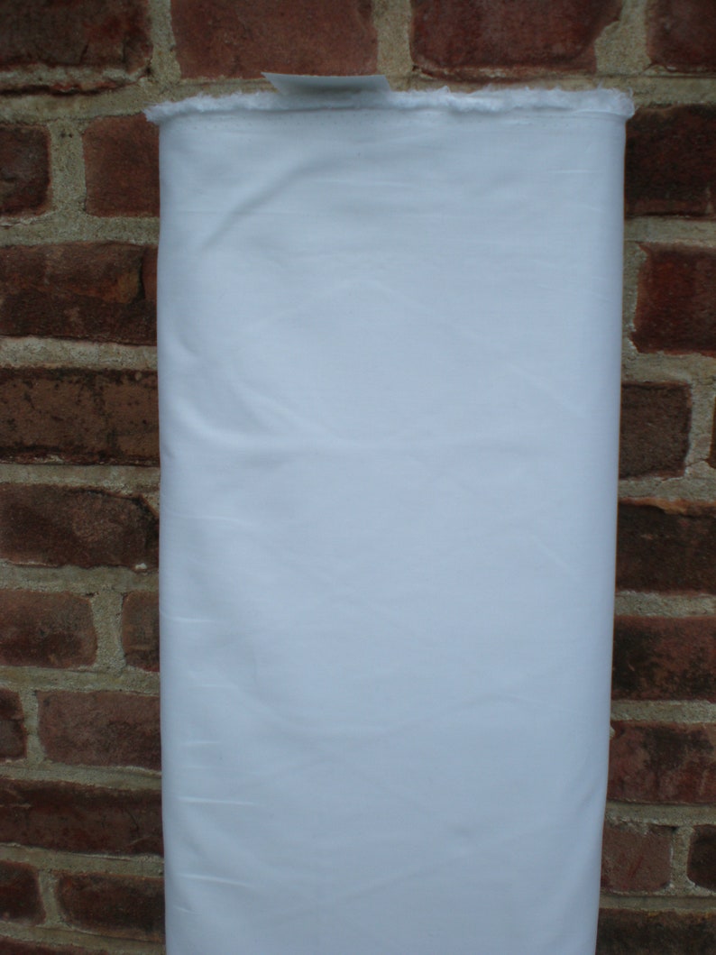 Stretch-Bastist White Fabric-By-metre image 2