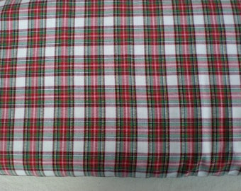 Checked flannel - colorfully woven - fabric - sold by the meter