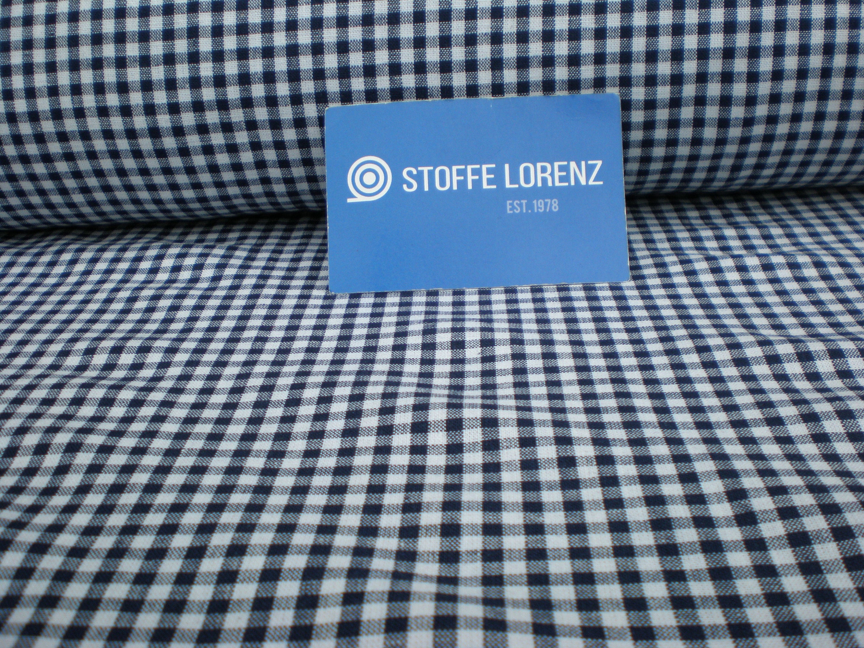 Blau Meterware Vichy Karo Texpot Meterware Dekostoff DIY Basteln