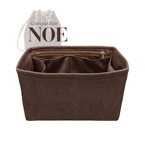 NOE Bag Compatible, BB Petit Petite Nano Maxi Sling, Velvet Purse Insert Tote Bag Organizer (Type D1)