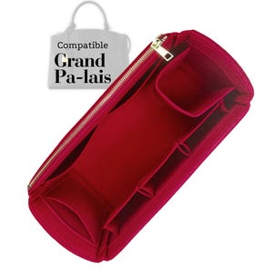 Compatible with Grand Pa-lais, Petit Petite, Felt Tote Bag Insert Organizer, Light Soft Sturdy, Keep Shape, Organiser Fit (Type J)
