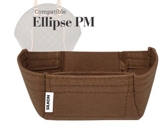 Ellipse PM Compatible, M46196 Small Size Monogram, Felt Purse Bag Insert Organizer, Light Soft Sturdy, Keep Shape Organiser Liner Protector