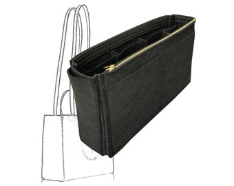 Telfar Shopping Bag Felt Insert (Type JIA), Light Soft Sturdy, Organize Designers Bag, Keep Tote in Shape