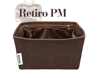 Para [Retiro PM] Inserto de terciopelo para bolso (Tipo D1), organizador de bolsos, pequeño, mediano, grande, ligero, suave, resistente, mantiene el bolso tote en forma