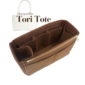 The Tori Tote Kompatibel, Filz Tasche Insert Organizer, leicht weich robust, Geldbörse Organizer Fit (Typ J)