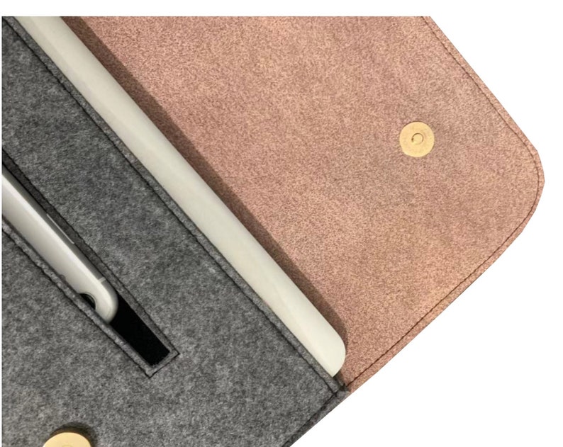 Laptop Bag Sleeve Organizer Pocket Leather Lid Etsy