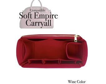 Soft Empire Carryall Compatible, 26 35 40 48, Felt Tote Bag Insert Organizer, Light Soft Sturdy, Keep Shape, Purse Organiser Fit (Type J)