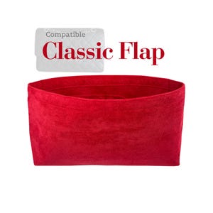 For [Ch.nel Classic/Double/19/22 Flap Purse] Velvet Purse Insert (Type MT), Light Soft Sturdy, Organize Designers Bag, Keep Bag in Shape Fit