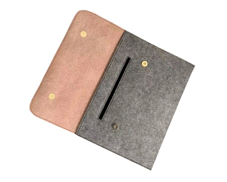 Laptop Bag Sleeve Organizer Pocket Leather Lid Etsy