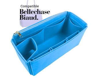 Compatible with Bellechase Biaud., PM MM GM Small Large, Felt Tote Bag Insert Organizer, Light Soft Sturdy, Keep Shape, Organiser (Type J)