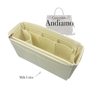 Mochila East West grande, mediana y pequeña, compatible con bolsos Andiamo, organizador de fieltro, ligero, suave y resistente, apto para organizador de carteras (tipo J)