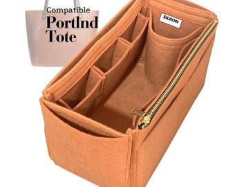 Compatible with Portland Tote, Felt Tote Insert Organizer for Classic Small Medium Large Oversized, Devan Bucket, Keep Shape (Type J)