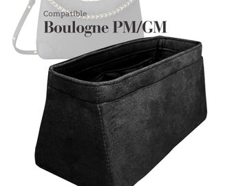 Compatible with Boulogne Bag, PM MM GM Small Medium large Mini, Velvet Purse Insert Organizer (Type W)