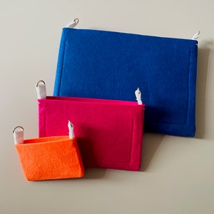 Kirigami Pochette (Am Pool) Einsätze mit D-Ringen Haken, Konvertieren zu Cross Body Purse