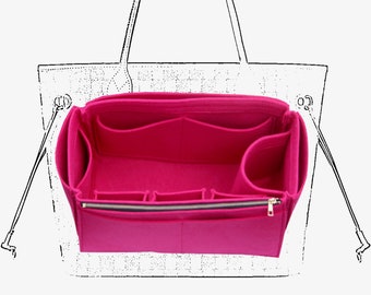 For PETIT SAC PLAT Felt Encryption Inner Travel Insert Organizer Purse  Liner Storage Cosmetic Bags Womens Luxury Handbag Shaper
