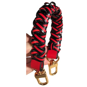 Leather Crossbody Strap Damier Ebene – Keeks Designer Handbags