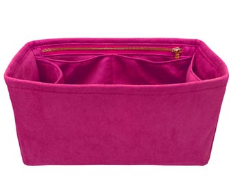 Velvet Purse Insert (Type D1), Light Soft Sturdy, Organizer Designers Bag, Keep Tote Bag in Shape Fit