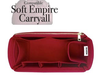 Soft Empire Carryall Compatible, 26 35 40 48, Felt Tote Bag Insert Organizer, Light Soft Sturdy, Keep Shape, Purse Organiser Fit (Type J)