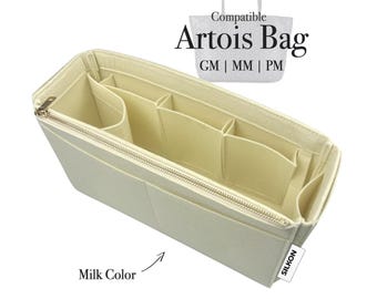 Artois Bag Compatible, GM MM PM Large Medium Small, Felt Bag Insert Organizer, Light Soft Sturdy, Purse Organiser Fit (Type J)