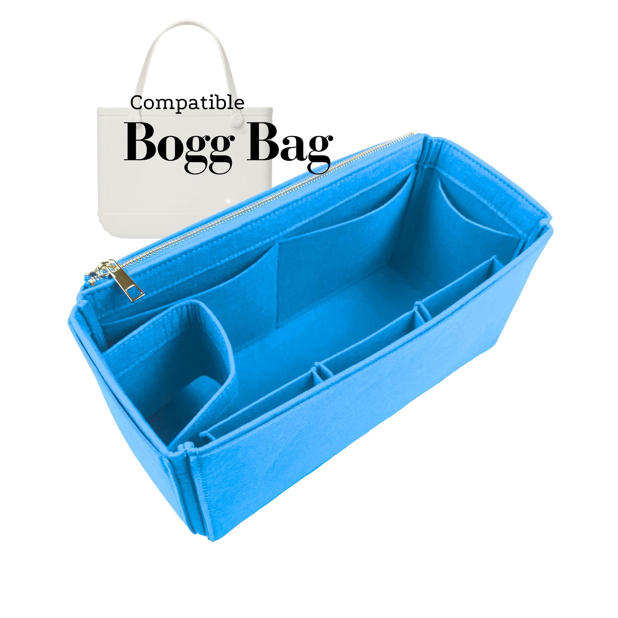 Compatible with Bog. Bag, Large Original Baby Bitty, Felt Tote Bag Insert Organizer, Light Soft Sturdy, Keep Shape, Purse Organiser (Type J)