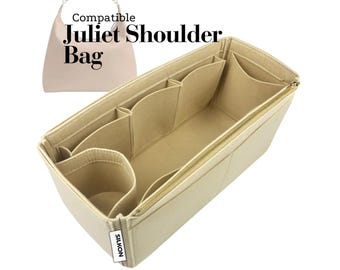 Compatible with Juliet Shoulder Bag, Felt Tote Insert Organizer for 25 30 38, Keep Shape (Type J)
