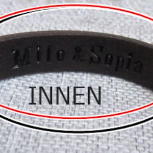 Men's leather bracelet, personalizable with engraving, available in many colors personal gift image 3