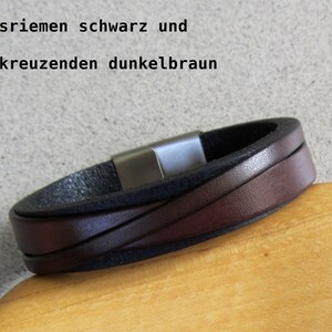 Men's leather bracelet, personalizable with engraving, available in many colors personal gift image 4