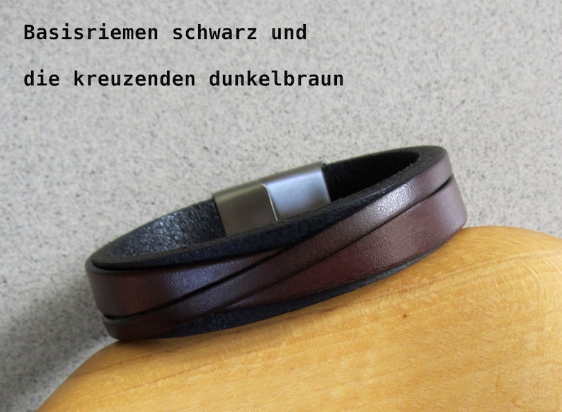Men's leather bracelet, personalizable with engraving, available in many colors personal gift image 4