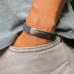 Lederarmband in braun oder schwarz Bild 6