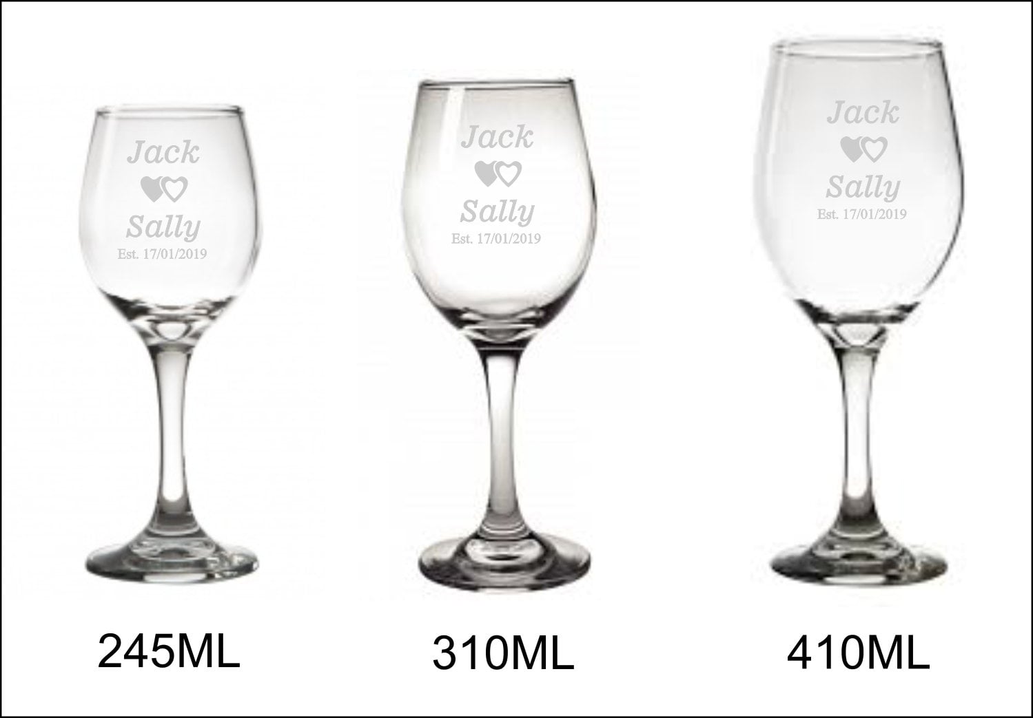 X135 Personalised Wedding Wine Glasses Bulk Wine Glasses Etsy UK