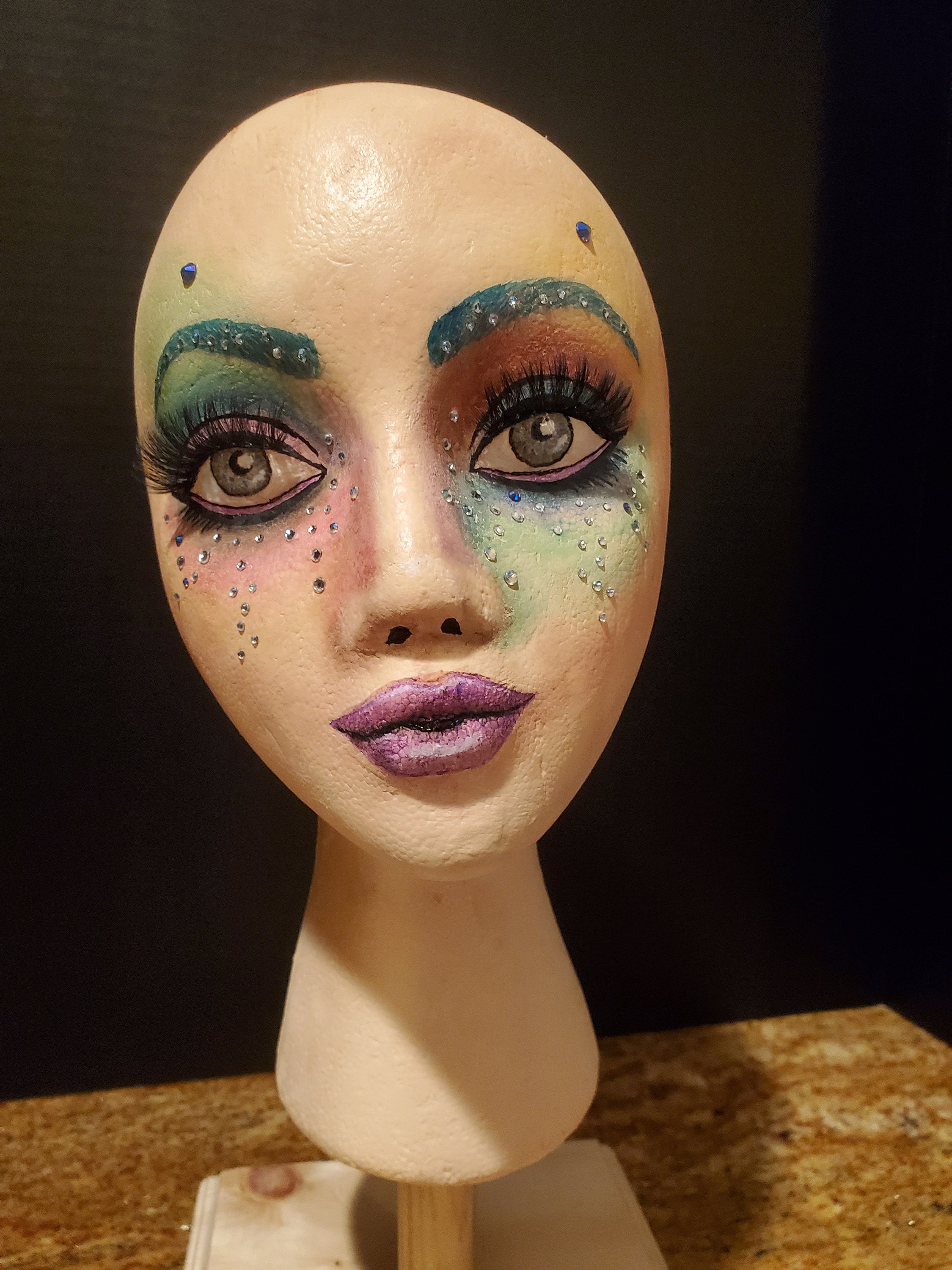 Hand Painted Mannequin Heads Etsy