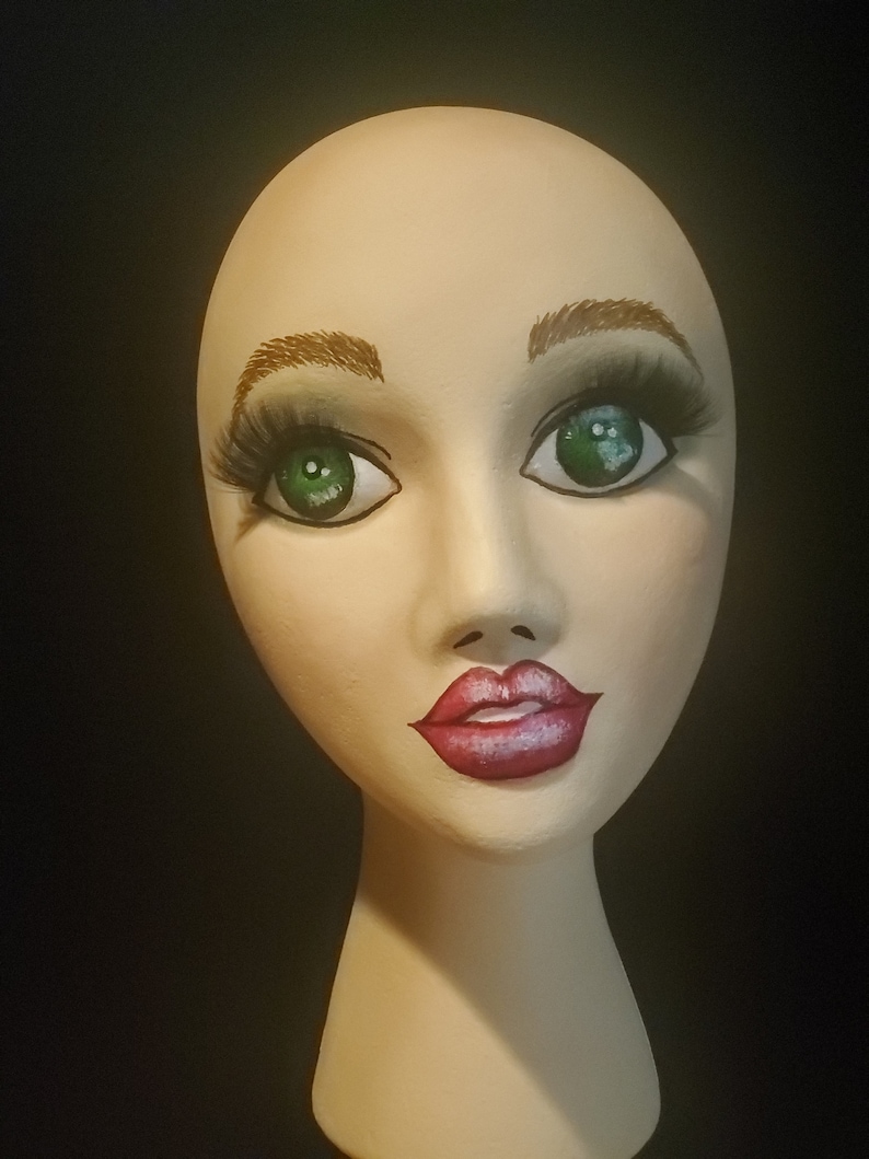 Hand Painted Mannequin Heads Etsy