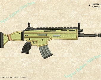 waffe gewehr sniper fullen stickmuster maschinengewehr waffe stickmuster digital sofort download datei 8 formate in 4 grossen 169 - fortnite waffen zeichnen sniper